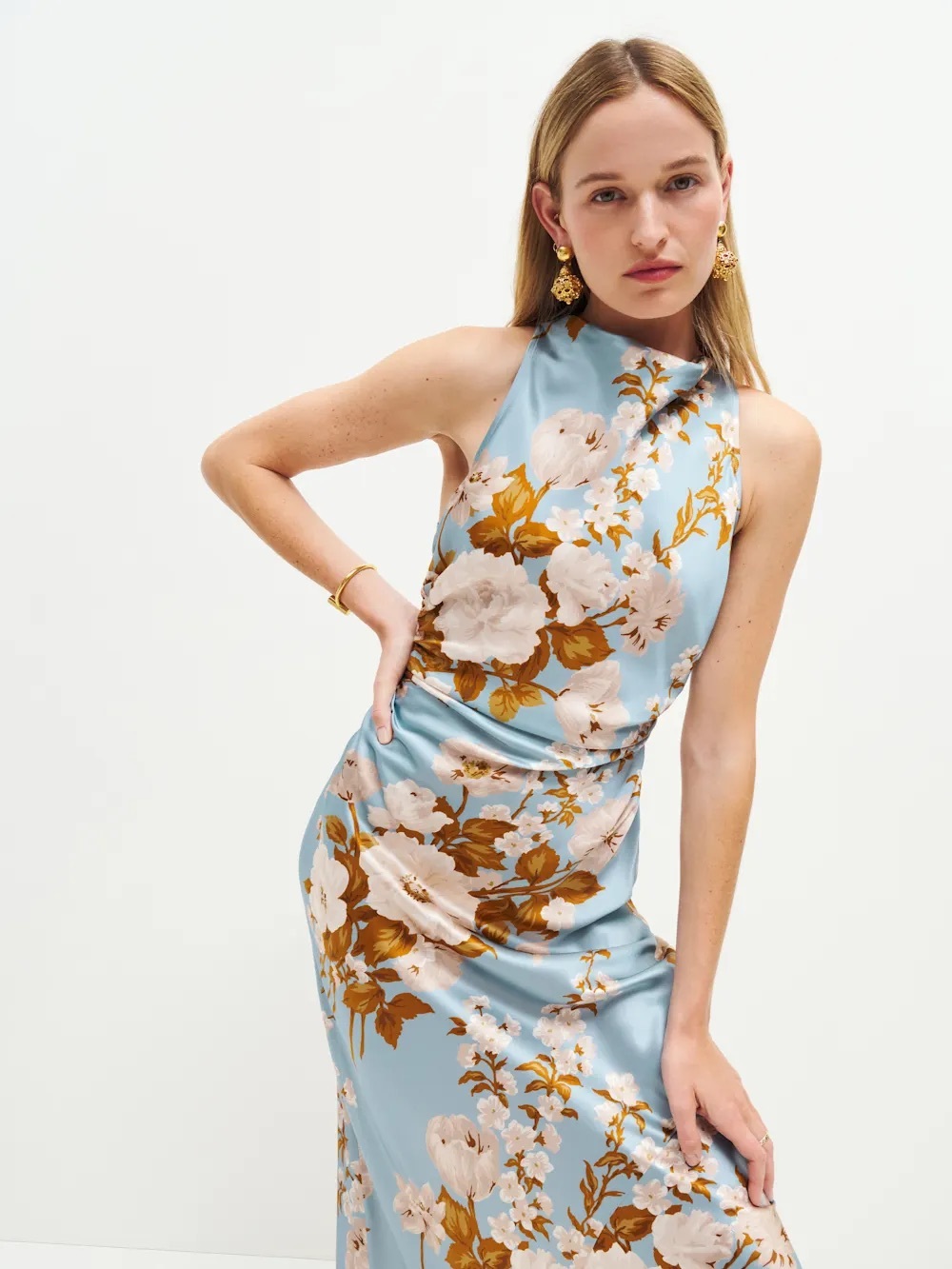 Reformation Casette Silk Dress 0